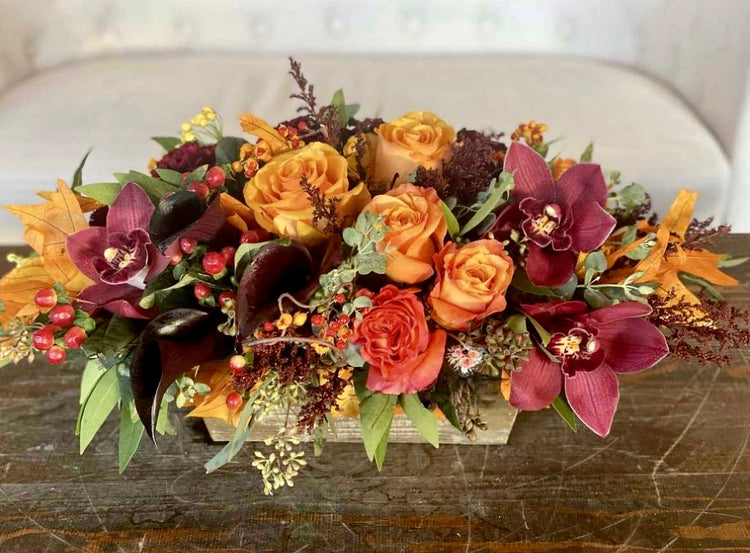 Cozy Festive Thanksgiving Flower Arrangements