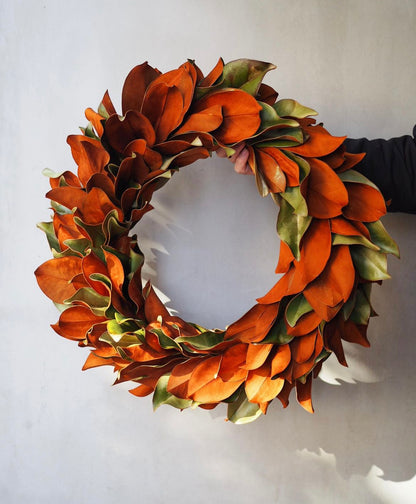 Earthy Magnolia Wreath