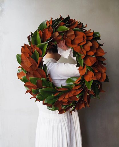 Earthy Magnolia Wreath