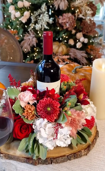 Cherry Centerpiece for Wine & Candle