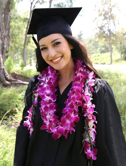 Graduation Hawaiian Orchid Lei