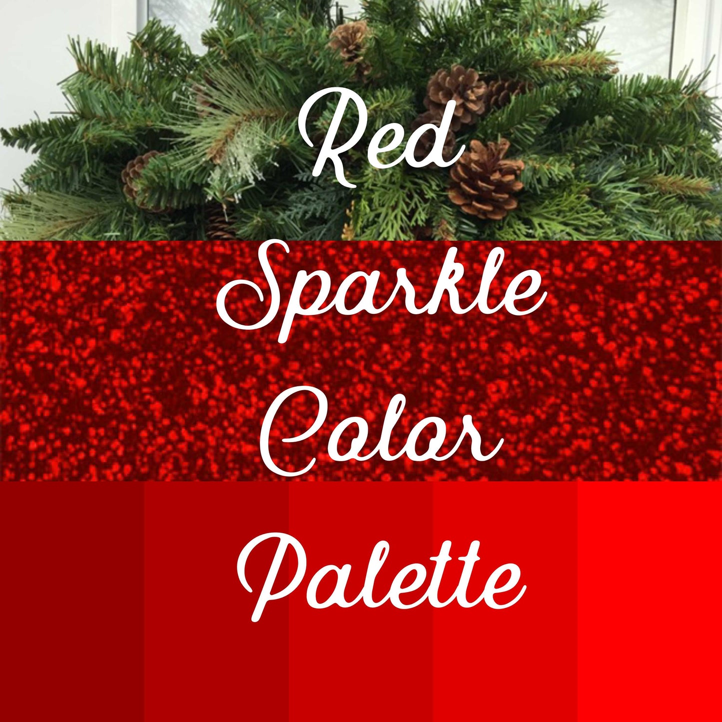 Red Sparkle Color Palette