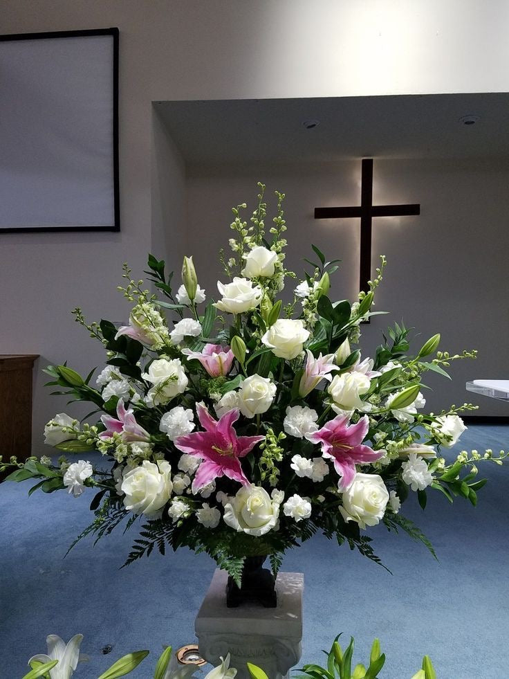 Pink and White Flower arrangement