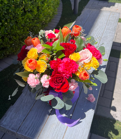 Discover The Floristry’s Premium Garden Color Mix Bouquet — a radiant blend of tulips, roses, and carnations handcrafted to capture the beauty of a blooming garden. Perfect for any occasion, delivered fresh from our Gilbert studio.