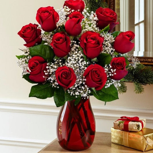 More than Love - Long Stems Red Roses